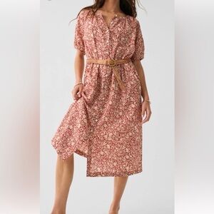 Faherty Carmel Dress Spice Sunrise Floral